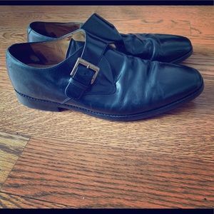 Cole Haan black monk-strap dress shoes